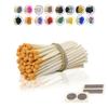 3 Inch Long Wooden Refill Matchsticks with Strike Stickers - Safety Matches Wholesale Bulk Loose by Chandler Studio (Orange, 50 Pieces) view 1
