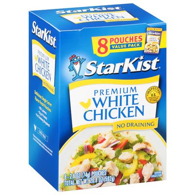 StarKist Premium White Chicken - 2.6 oz Pouch (Pack of 8)