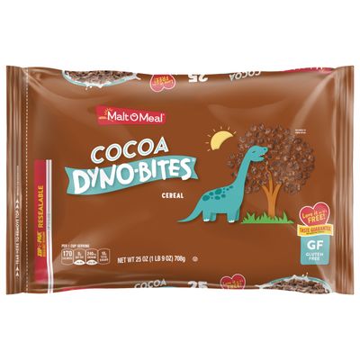 Malt-O-Meal Cocoa Dyno Bites Gluten Free Kids Breakfast Cereal, Family Size Bulk Bagged Cereal, 25 Ounce - 1 count