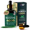 Alpha Flow Chlorophyll Liquid Drops 6000 mg - Premium Liquid Chlorophyll Supplement - All-in-One Antioxidant for Immune Boost, Energy Increase, Digestion Support & Fast Detox - Non-GMO, Vegan view 1