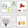 AME D'ESSENCE (50 PC) 24 Ounce Disposable Clear Cups with Straws Plastic Drinking Cups To Go Iced Coffee Crystal PET Cups for Cold Drinks Juice Soda Bubble Boba Tea Smoothie Lemonade Cups view 3