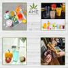 AME D'ESSENCE (50 PC) 20 Ounce Disposable Clear Cup with Straws Plastic Drinking Cups To Go Iced Coffee Crystal PET Cups for Cold Drinks Juice Soda Bubble Boba Tea Smoothie Lemonade Cups view 4