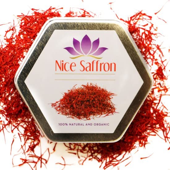 Nice Saffron Premium Saffron Threads 2 Gram (0.07 oz) | Red Gold Saffron Spices for all Cooking | Professional Chef Quality Saffron Original Threads for tea