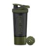 Artoid Sports Protein Shaker Bottle, 24-Ounce, Dual Mixing Technology, BPA Free, Black/Moss Green view 1