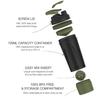 Artoid Sports Protein Shaker Bottle, 24-Ounce, Dual Mixing Technology, BPA Free, Black/Moss Green view 2