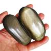1pc Natural Crystal Gold Sheen Obsidian Palm Stone Healing Obsidian Palm Stone view 1
