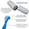 Denture Case Kit with 2 Bath Cups, 2 Brushes & 2 Portable Toothbrush Boxes, Retainer Cleaning Boxes with Lid view 4