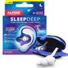 Alpine SleepDeep - Soft Ear Plugs for Sleeping and Concentration - New 3D Oval Shape and Noise Reducing Gel for Better Attenuation - 27 dB - Ideal for Side Sleeper - 1-Pair Reusable: M/L White