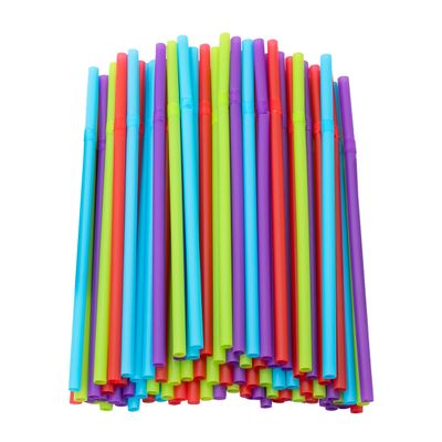 KOLORAE JUMBO FLEX STRAWS, MULTI-COLORED, DISPOSABLE PLASTIC BENDY AND FLEXIBLE DRINKING STRAWS - AVAILALE IN SETS OF 100, 600 OR 1,000 FLEX STRAWS! (600)