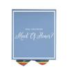 Wedding Goodies Will You Be My maid of honor? Proposal Box light blue - Border - Rainbow Ribbon Large/White view 2