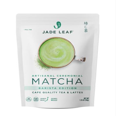 Jade Leaf Matcha Barista Blend Ceremonial Grade Matcha Green Tea Powder - 100% Pure Japanese First Harvest Green Tea for Lattes, Ceremonies, 50g / 1.76 Ounce (Pack of 1)