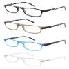 MODFANS Women Reading Glasses Men Readers,Narrow Lightweight Glossy Frame Flexible Spring Hinge Trendy Small Eyeglasses Pouch Protect Comfort Match Wear view 1