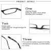 MODFANS Women Reading Glasses Men Readers,Narrow Lightweight Glossy Frame Flexible Spring Hinge Trendy Small Eyeglasses Pouch Protect Comfort Match Wear view 4