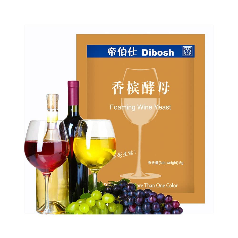 5g wine yeast family fermentation fruit brewing accessories wine beer yeast pectinase bentonite tannin 18% vol Oenology Products (Foaming Wine Yeast)