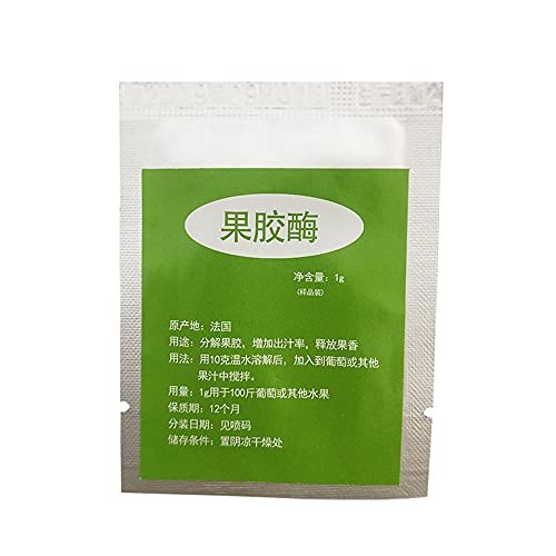 5g wine yeast family fermentation fruit brewing accessories wine beer yeast pectinase bentonite tannin 18% vol Oenology Products (Pectinase)