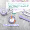Ofone Contact Lens Remover Tool, Applicator with Lenses Case Tweezers Soft Silicone Scoop Portable Contacts Storage Container Kit for Soft Lenses (Purple) view 3
