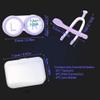 Ofone Contact Lens Remover Tool, Applicator with Lenses Case Tweezers Soft Silicone Scoop Portable Contacts Storage Container Kit for Soft Lenses (Purple) view 4