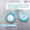 ofone Contact Lens Remover Tool, Contact Lens Applicator with Lenses Case Tweezers Soft Silicone Scoop Portable Contacts Storage Container Kit for Soft Lenses (Blue) view 3