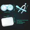 ofone Contact Lens Remover Tool, Contact Lens Applicator with Lenses Case Tweezers Soft Silicone Scoop Portable Contacts Storage Container Kit for Soft Lenses (Blue) view 4