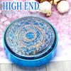 ofone Contact Lens Case, Bling Stars Cute Contact Lenses Holder Travel Kit with Remover Tool Tweezers Solution Bottle Mirror Portable Contacts Storage Container for Women Girl (Blue) view 2
