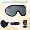2 Pieces 3D Sleep Mask for Kids Memory Foam Contoured Eye Mask, Travel Sleep Eye Cover with Adjustable Strap, 3D Blindfolds(Pink and Grey) view 3