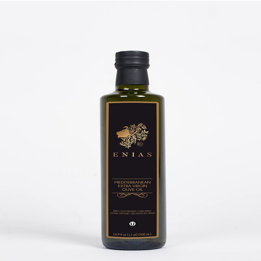 ENIAS Extra Virgin Olive Oil, First Cold Pressed, 16.9 fl oz (500mL)