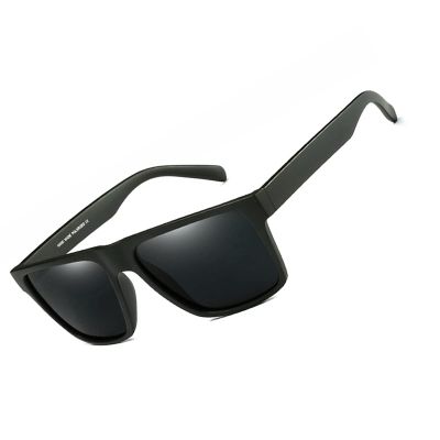 willochra light TR90 square Polarized Full Reading Sunglasses, men women Outdoor Safety Readers driving uv Protection -Not Bifocals (black, 0)