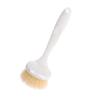 1pc Long Handle Kitchen Cleaning Brush Soft Bristle Scrub Brush for Dishes Pots and Sinks for Household and Restaurant Use and Convenient Storage Design White view 1