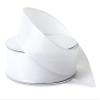 1 Pack, White Wired Fabric Florist Ribbon, 1-1/2"x50 Yards for Weddings and Gift Wrapping