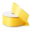 1 Pack, Bright Yellow Wired Fabric Florist Ribbon, 1-1/2"x50 Yards for Spring Gift Wrapping and Easter Baskets