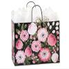 250 Pack, Moonlit Blooms Paper Shopping Bags Vogue, 16x6x12" for Party, Holiday & Events, Made in USA view 1