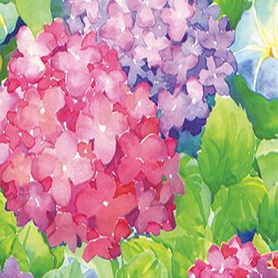 NAS 1 Pack, Hydrangeas Wrapping Paper 30" x 833', Full Ream Roll for Party, Holiday & Events, Made in USA
