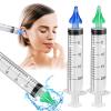 2 Pieces Ear Wax Cleaner Syringe Tip Ear Wax Flusher Tool Ear Wax Remover Ear Irrigation Syringe for Ear Cleaning and Irrigation of Humans, 20 ML view 1