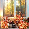 100 Pcs Thanksgiving Cellophane Bags Plastic Clear Candy Pouch Thanksgiving Prefilled Goody Bags 5 Styles Goodie Treat 100 Pieces Golden Twist Tie for Party Favors, 5.1 x 10.6 Inch (Fall Style) view 4