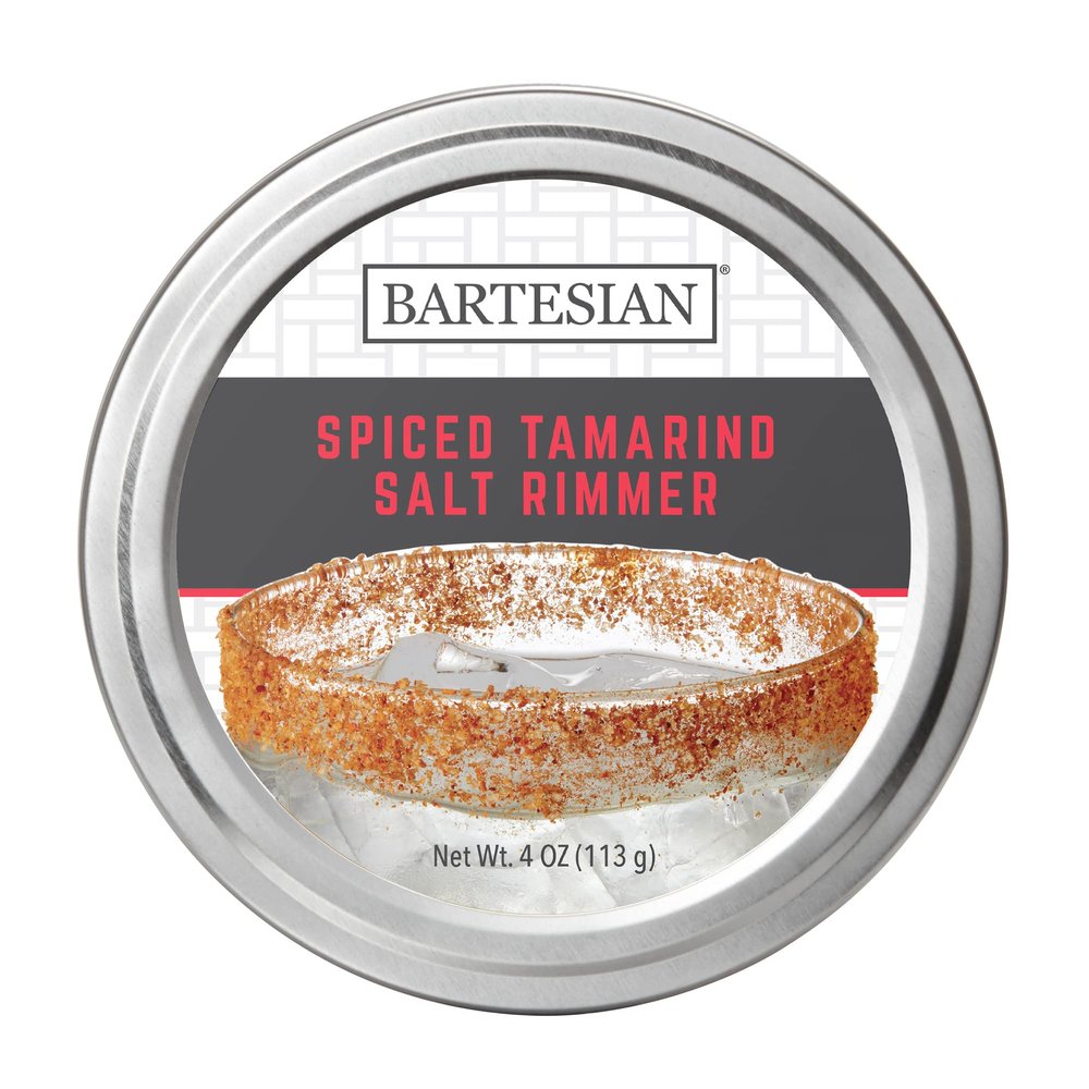 Bartesian Spiced Tamarind Salt Cocktail Glass Rimmer - Spicy Cocktails Glasses Flavored Rimming Garnish for Margarita & Other Bar Drinks - Professional Home Bartending Mixology Supplies