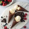 Muddy Bites Waffle Cone Snacks Bite Sized Chocolate Filled Waffle Cones for Snack or Dessert, Ice Cream Topping, made with Pure Cane Sugar, Kosher (2.33 oz (Pack of 5), Dark-Chocolate) view 4