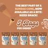Muddy Bites Waffle Cone Snacks Bite Sized Chocolate Filled Waffle Cones for Snack or Dessert, Ice Cream Topping, made with Pure Cane Sugar, Kosher (2.33 oz (Pack of 5), Milk-Chocolate) view 3