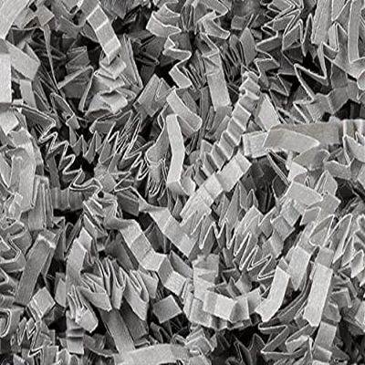 1 Pack, Gray Crinkle Cut Shredded Paper, 8 Oz Bag for Party, Holiday & Events, Made in USA