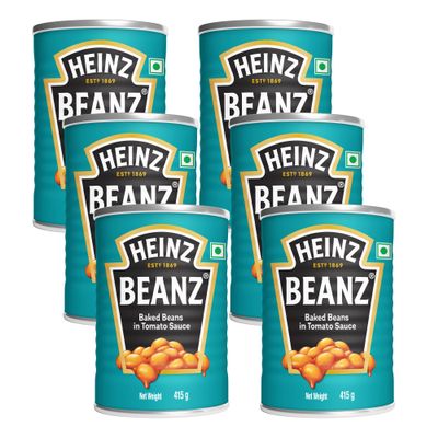 Heinz Beanz In A Rich Tomato Sauce Baked Beans, 14.64 oz / 415 g, 6 Pack