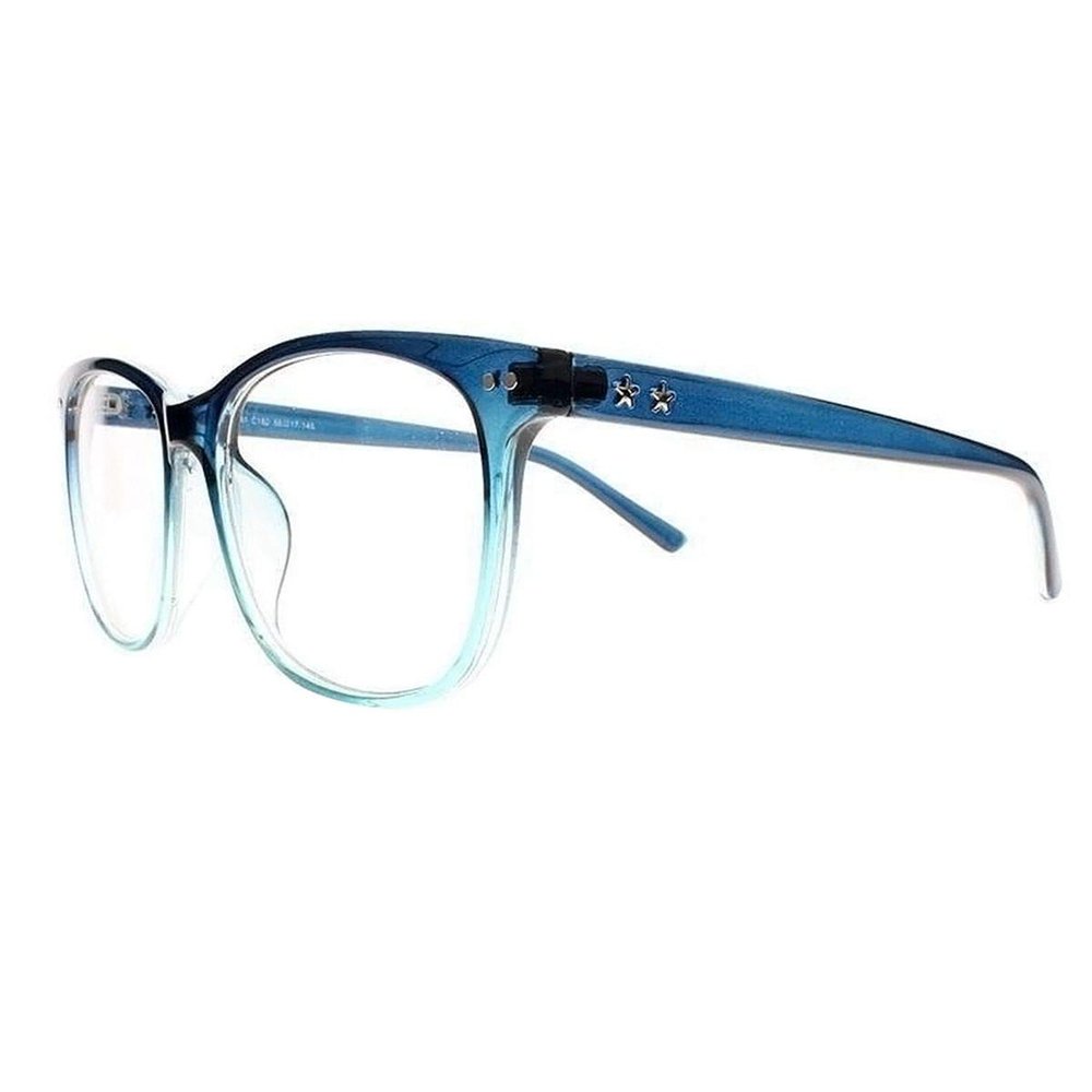 bestsight1936 Men Women Rectangle Big Oversized Stars Pattern Reading Glasses Readers