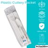 1InTheHome Plastic Utensils Individually Wrapped, Plastic Cutlery Packets, Spoons And Forks Set Disposable With Napkin Salt Pepper, 25 Pack view 2