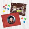 24ct Personalized Red Graduation Candy M&M's Fun Size Party Favors with Photo (24 Pack) - Class of 2025 - Red Foil (3x4in) - No Assembly Required view 1