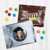 24ct Personalized Graduation Candy M&M's Fun Size Party Favors with Photo (24 Pack) - Class of 2025 - Silver Foil (3x4in) - No Assembly Required view 1