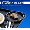 1InTheHome Black Small Plates, 6 inch Plastic Cake Plates, Black Dessert Plates Round 125 pcs view 4