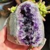 Natural Amethyst Geode Quartz Cluster Crystal Specimen Energy-200g view 2