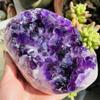 Natural Amethyst Geode Quartz Cluster Crystal Specimen Energy-200g view 3