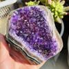 Natural Amethyst Geode Quartz Cluster Crystal Specimen Energy-200g view 4