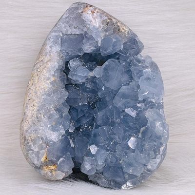 Super Groe Gre! Madagascar Natrlichen Coelestin Kristall Druzy Cluster Geode Mineral Probe Wohnkultur