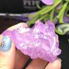 2pcs Beautiful Aura Crystal Cluster Angel Aura Titanium Quartz Crystal Stunning Rainbow Specimen Minerals Chakra view 3