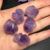 100g Natural Multiple Point raw Amethyst Cluster Small Rough Stone specimens Purple crystal-50g view 2